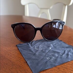 Black Cat-Eye Sunglasses